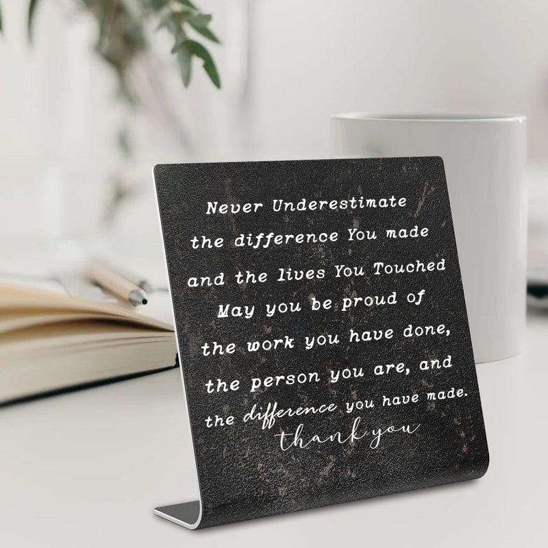 TRCENDE Thank You Gifts for Women Coworker, Retired Gifts Goodbye Coworkers Leaving New Job Gifts Office for Coworkers, Boss, Colleague, Decorations On Shelf Table Desk for Home Office dksg10 - Image 2